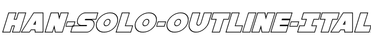 Han Solo Outline Italic Italic.ttf