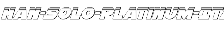 Han Solo Platinum Italic Italic.ttf