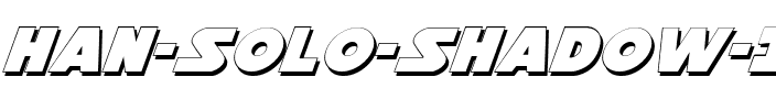 Han Solo Shadow Italic Shadow Italic.ttf