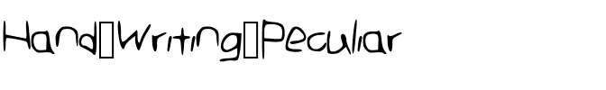Hand_Writing_Peculiar Medium.ttf