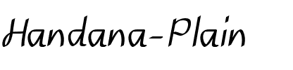 Handana Plain.ttf