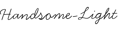 Handsome Light Regular.ttf