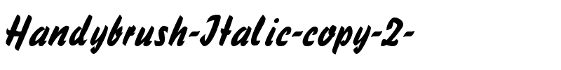 Handybrush Italique.ttf