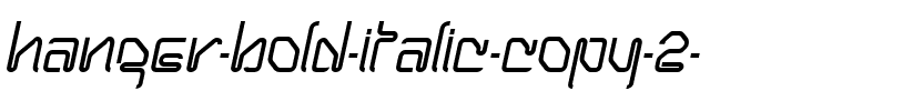Hanger Bold Italic.ttf