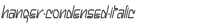 Hanger Condensed Italic.ttf