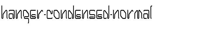 Hanger Condensed Normal.ttf