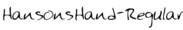 HansonsHand Regular.ttf