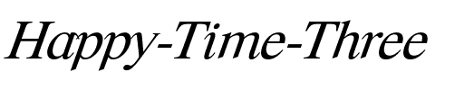 Happy Time Three.otf