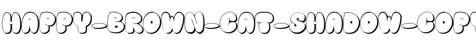 Happy brown cat shadow Regular.ttf
