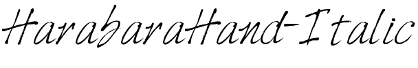 HarabaraHand Italic.ttf