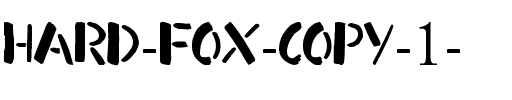 Hard Fox Normal.ttf