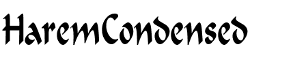 HaremCondensed Regular.ttf