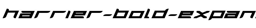 Harrier Bold Expanded Italic Bold Expanded Italic.ttf
