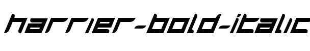Harrier Bold Italic Bold Italic.ttf