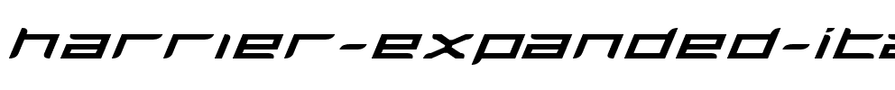 Harrier Expanded Italic Expanded Italic.ttf