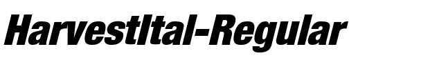 HarvestItal Regular.ttf