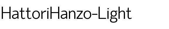 Hattori Hanzo Light.ttf