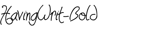 HavingWrit Bold.ttf