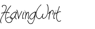 HavingWrit Regular.ttf