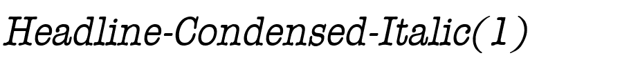 Headline-Condensed Italic.ttf