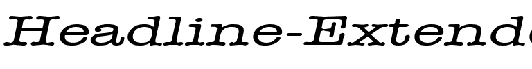 Headline Extended Italic.ttf