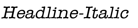 Headline Italic.ttf