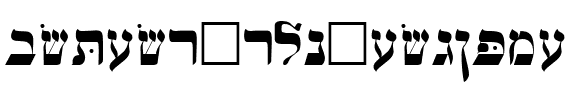 Hebrew-WSI Regular.ttf