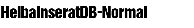 HelbaInseratDB Normal.ttf
