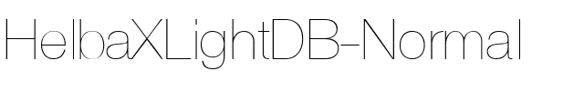 HelbaXLightDB Normal.ttf