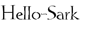 Hello Sark Normal.ttf