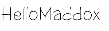 HelloMaddox Medium.ttf