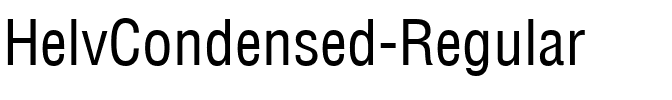HelvCondensed Regular.ttf