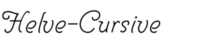 Helve Cursive Regular.otf