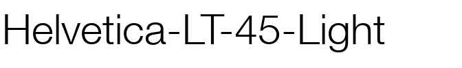 HelveticaNeue LT 45 Light Regular.ttf