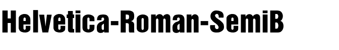 Helvetica-Roman-SemiB Regular.ttf