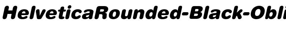 HelveticaRounded-Black BlackItalic.ttf