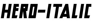 Hero Italic Italique.ttf