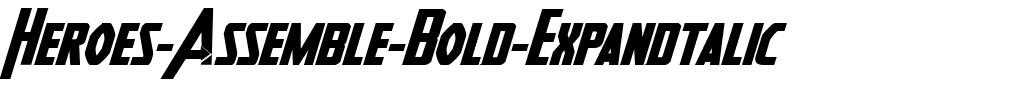 Heroes Assemble Bold Expandtalic Bold.ttf