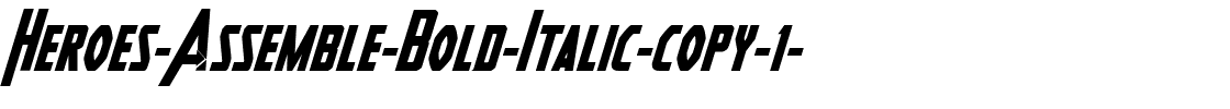 Heroes Assemble Bold Italic Bold Italic.ttf