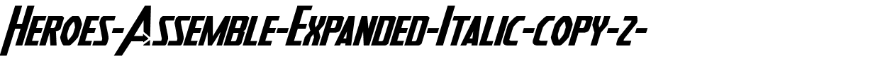 Heroes Assemble Expanded Italic Expanded Italic.ttf