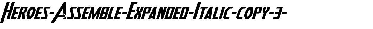 Heroes Assemble Expanded Italic Expanded Italic.ttf