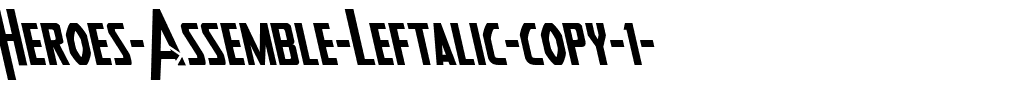 Heroes Assemble Leftalic Italic.ttf