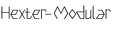 Hexter Modular Regular.ttf