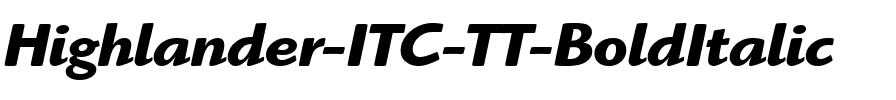 Highlander ITC TT BoldItalic.ttf