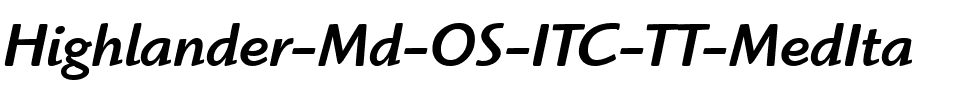Highlander Md OS ITC TT MedIta.ttf
