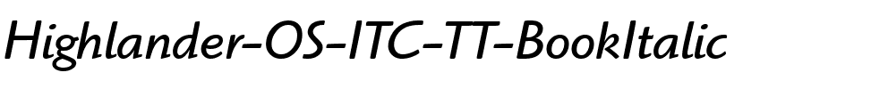 Highlander OS ITC TT BookItalic.ttf