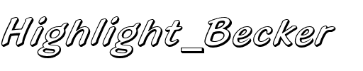 Highlight Becker Regular.ttf