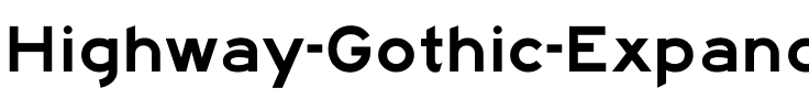 Highway Gothic Expanded Regular.ttf