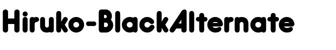 Hiruko Black Alternate.ttf
