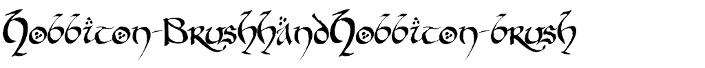 Hobbiton Brushhand Hobbiton brush.ttf